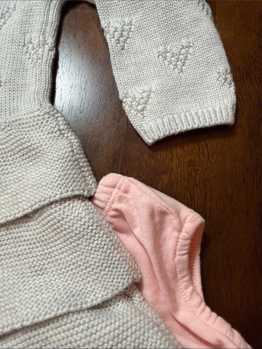 NWT Carter's Gray Tiered Sweater Dress with Pink Bow Accent and Bloomers